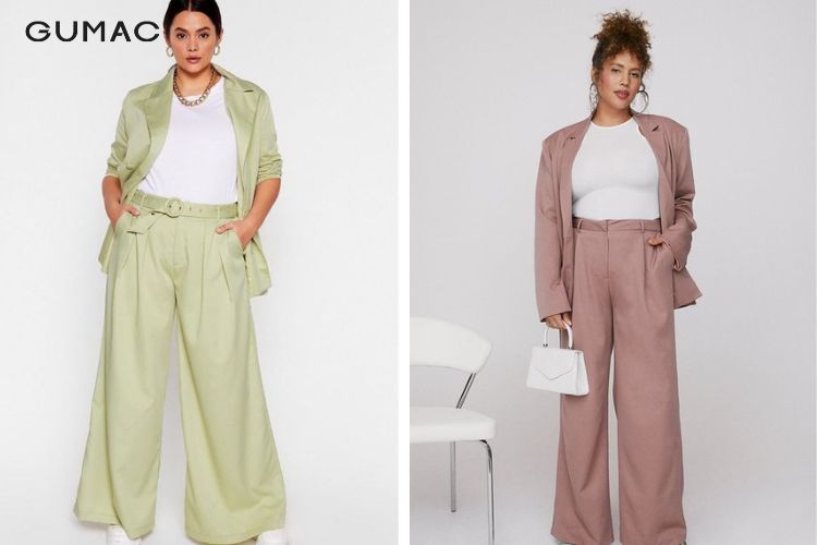 Mix quần ống rộng cùng áo blazer cho cô nàng thanh lịch